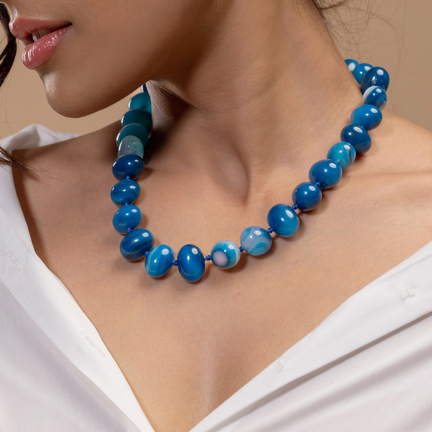 Multi-Tone Agate Stone Mala