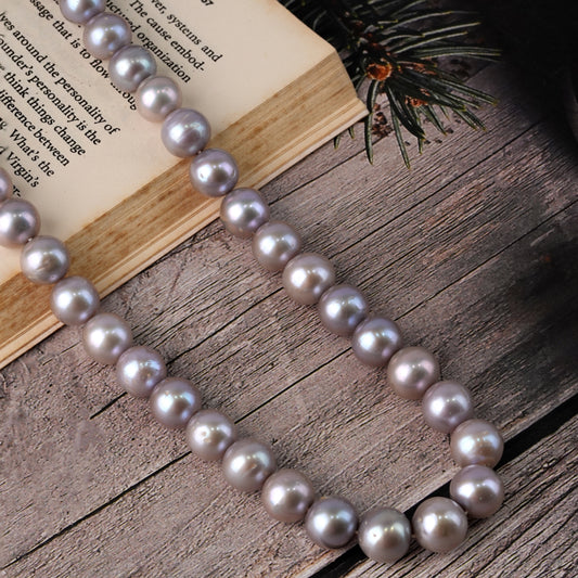 Grey Round Pearl Mala