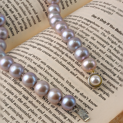 Grey Round Pearl Mala
