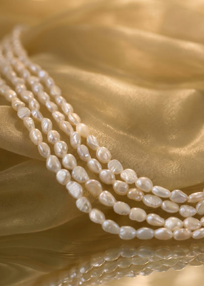 Layered Petite Baroque Pearl Mala