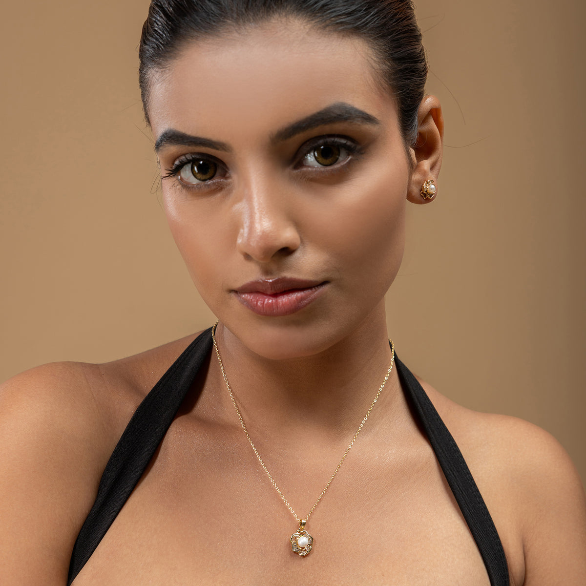 Rose Bloom Pearl Set