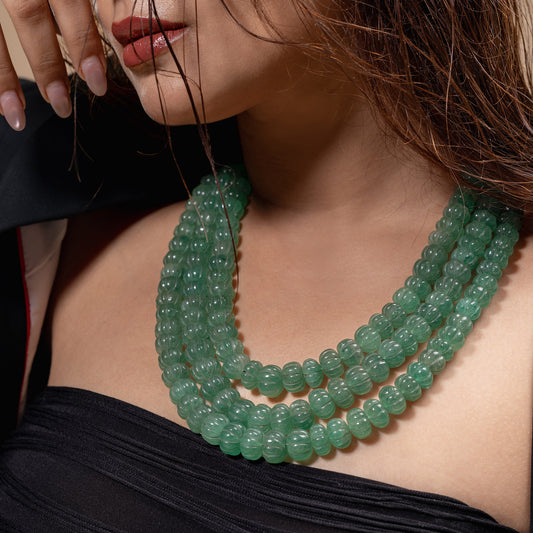 Triple-Strand natural Aventurine Mala