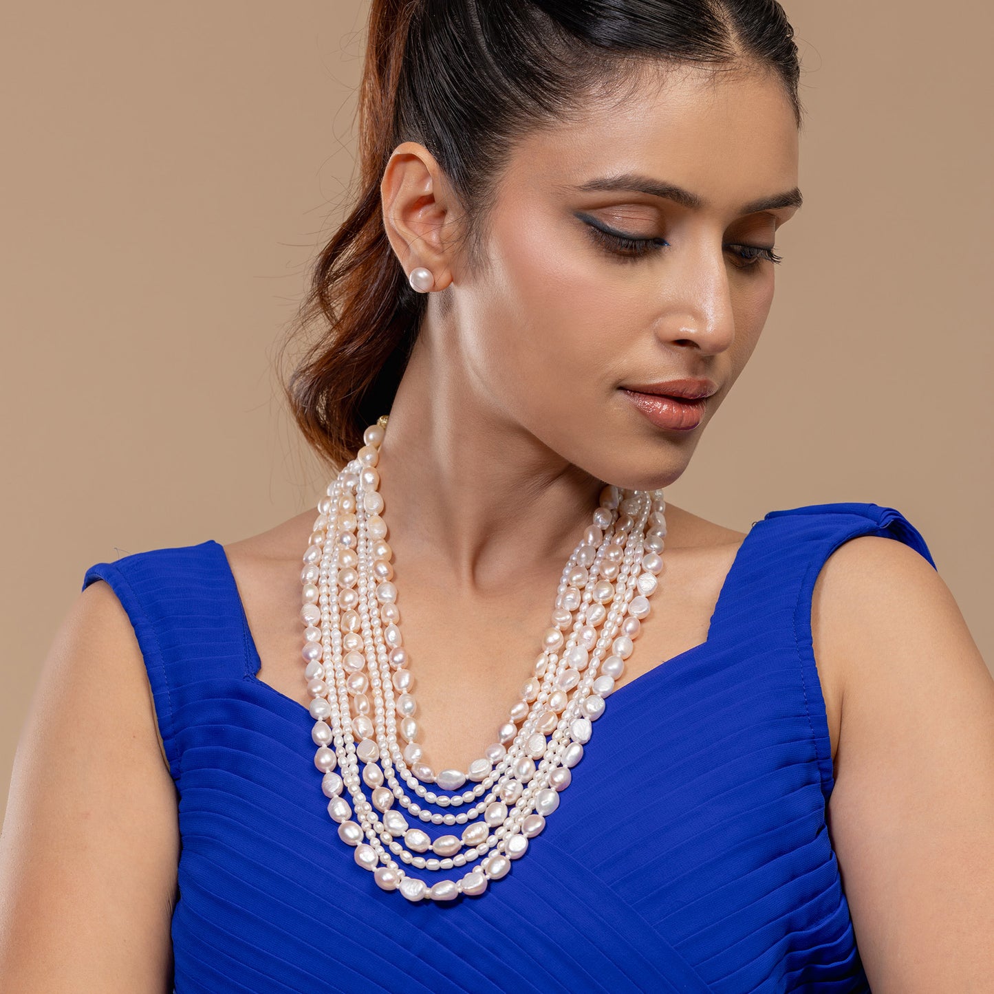 Multi-Strand Baroque Pearl Mala
